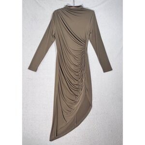 Dolan Left Coast Collection Anthropologie Dress Size M Ruched Hi Low Hem Boho‎